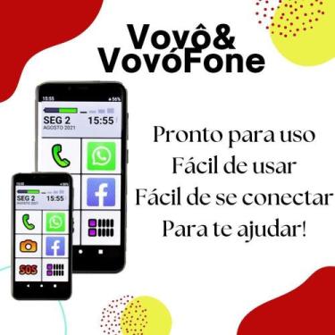 Imagem de Smartphone vovo&vovofone 32gb tela 4 s.o.s zap face - MULTILASER