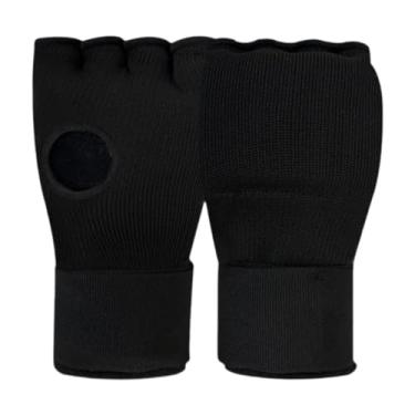 Imagem de Vaveren a mão de boxe envolve luvas internas sob a proteção das luvas com alça de pulso longa para esportes de treinamento de perfuração de karate sparring, Preto