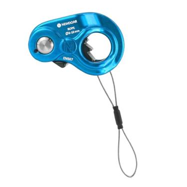 Imagem de NewDoar Corda Ascender Braçadeira de Corda Leve Ajustador Ascender Riser Cabe 8-13 mm Corda Auto-Bloqueio Aderência para Escalada, Resgate de Proteção, Rapel, Equipamento de Engrenagem (Azul)