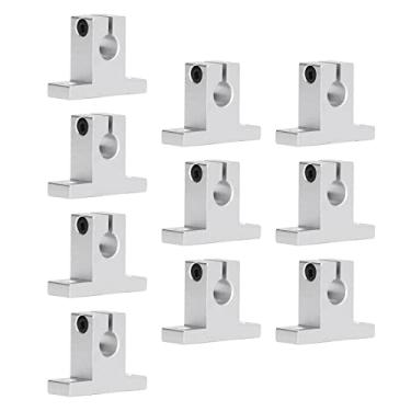 Imagem de Acessórios de Movimento Linear SK10 - Base Fixa Extremidade do Eixo, Assento de Suporte Vertical Em Liga de Alumínio, Suporte de Haste para Mac de Precisão