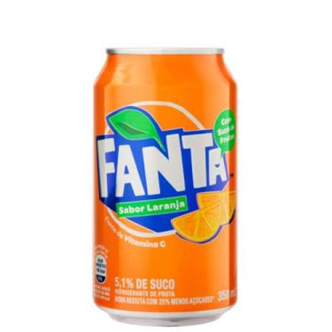 Imagem de Refrigerante  Fanta lata 350ml - Coca cola 