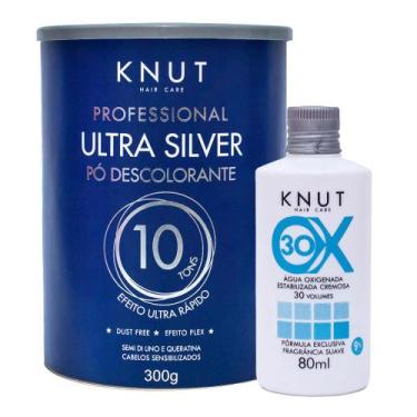 Imagem de Kit KNUT Pó Descolorante: Pó Descolorante KNUT Ultra Silver 300g + OX 