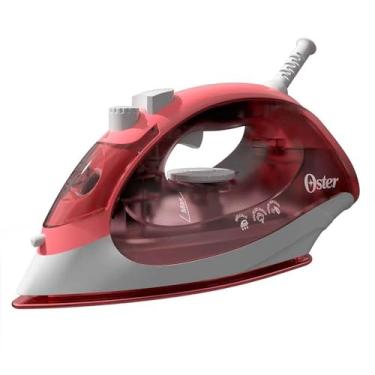 Imagem de Ferro de Passar a Vapor Oster, Aeroceramic, Base Cerâmica, 110V, Vermelho, 1200W, GCSTBS5053