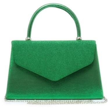 Imagem de Bolsa de noite feminina Dasein, bolsa de festa, verde para casamento