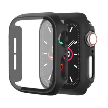 Imagem de idudu Capa rígida para Apple Watch Series 10 Series 11 [2025] Película protetora de 46 mm, vidro temperado integrado [sensível ao toque] Capa protetora fina para iWatch S10 S11 acessórios