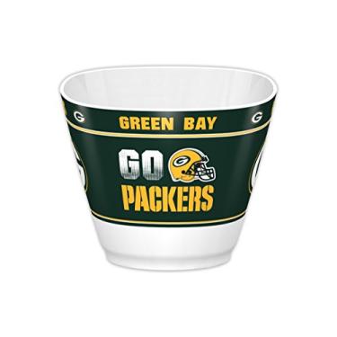 Imagem de Fremont Die Tigela de lanche NFL Green Bay Packers, tigela de 19,8 cm, branca/cores do time