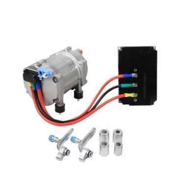 Imagem de Compressor de energia PNew compatível para ar condicionado de estacionamento em carros de acampamento, RV, carros pequenos, caminhões tratores - 12v 800w(Set A DC-12V)