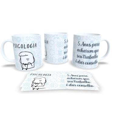 Imagem de Caneca de Porcelana Personalizada Profissões Com Frases Engraçadas, Divertidas e Deboche (Psicologia)