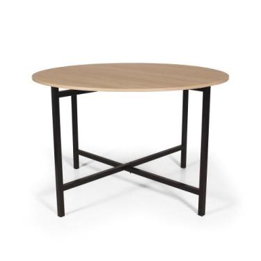 Imagem de Mesa de Jantar 4 Lugares Redonda Dobrável Prática Jade - Straub Web