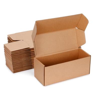 Imagem de DUZCLI Caixas De Remessa 10X4X4 - Conjunto 20, Pequenas Papelão Ondulado Kraft Para Suprimentos Empresas, Embalagens, Correspondências E Embalagens Presentes