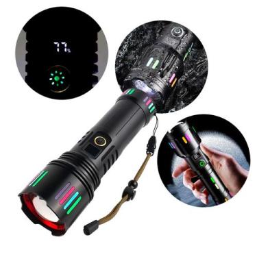 Imagem de Lanterna LED Tática Recarregável 20W 2000 Lúmens USB - B-MAX