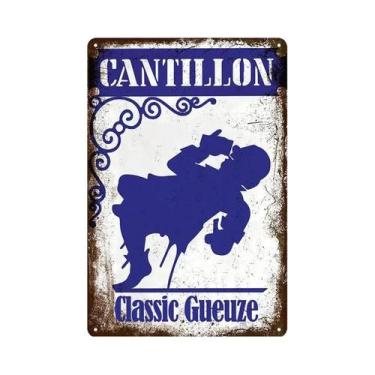 Imagem de Vintage Rum Chouffe Sinal De Metal Retro Arte Da Parede Para Homem Cav