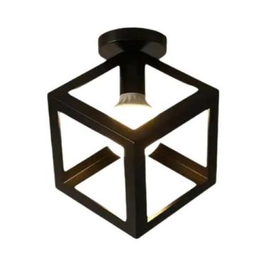 Imagem de Preto Vintage Retro E27 Led Luz De Teto Para Corredor Varanda Quarto I