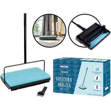 Imagem de Vassoura Mágica Com Reservatório Removível Para Resíduos Rodo Limpeza 