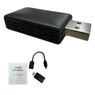 Imagem de Adaptador Carplay Sem Fio 2 Em 1 Conversor Automático XL L9 USB Android Mini USB Dongle, Plug & Play, converte CarPlay original com fio para carro, carros 2016-2023 com CarPlay com fio de fábrica