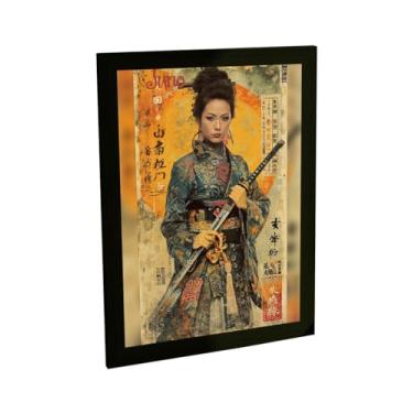 Imagem de Quadro Decorativo Samurai Ilustração Japão Anime