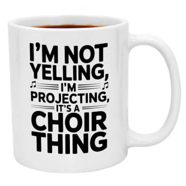 Imagem de Presentes de coro. Caneca engraçada de agradecimento de professores de 325 ml. Presentes de estudante de música ou para músicos e cantores. É uma coisa de coro.