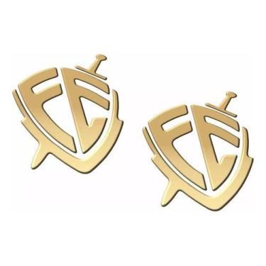 Imagem de Kit Adesivos Fé Resinados 3d Dourado Carro Emblemas Res18 - SPTS