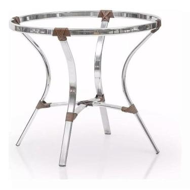 Imagem de Base de Mesa Alumínio com Pontos em Fibra Sintética - Shop Nossa Kasa,