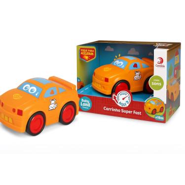 Imagem de Carrinho Baby Land Super Fast Infantil Puxar Anda Sozinho