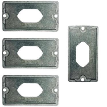 Imagem de 4 Tampa Condulete Fixo Alumínio 1 Polegada Tomada Pb Sieg