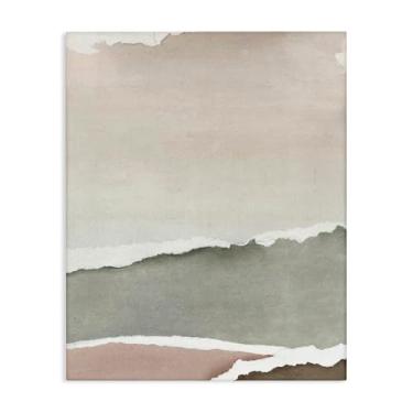 Imagem de Stupell Industries Desenho de arte de parede em tela abstração Torn Whispers por Emma Peal, 76 x 61 cm