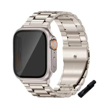 Imagem de Pulseira De Aço Inoxidável Para Apple Watch 45mm 41mm 40mm 44mm Bracel
