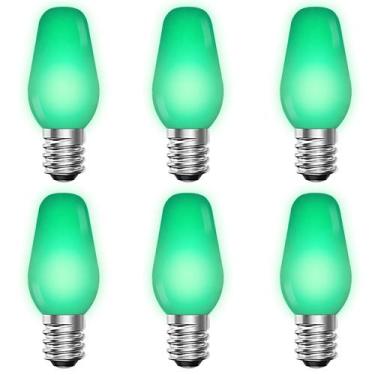 Imagem de Lâmpadas LED de substituição LUXRITE C7 Green 0,5 W (pacote com 6)
