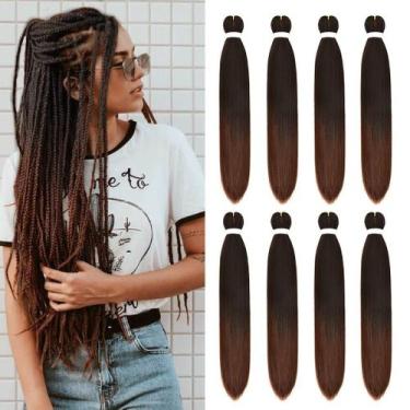 Imagem de Braiding Hair Fairise, pré-esticada, 26 cm, 100 g x 8 pacotes, 1B30