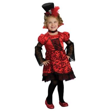 Imagem de Rubie's Costume Co Fantasia infantil de vampira para meninas, Multicolorido., Toddler