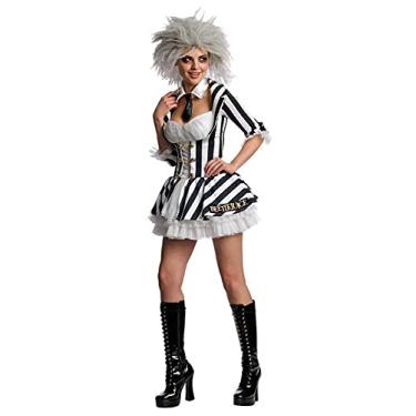 Imagem de Secret Wishes Fantasia feminina Beetlejuice, Preto/branco, Small