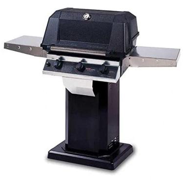 Imagem de Churrasqueira a Gás 48.000 BTU com 3 Queimadores e Mesas Laterais em Aço Inoxidável, MHP, Preto