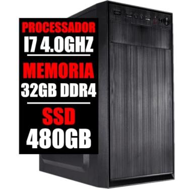 Imagem de Pc Computador i7 6 Geração, 32Gb Ddr4, Ssd 480Gb (16GB DDR4)