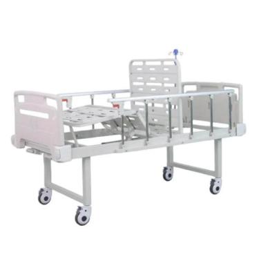 Imagem de Cama Hospitalar Fowler Pro 2 Plus Em Chapa Com Grade Rodízios Suporte 