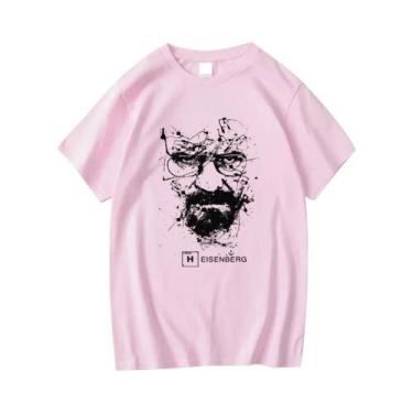 Imagem de Camiseta Masculina 100% Algodão Casual Breaking Bad Heisenberg Moda To