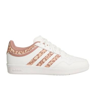 Imagem de adidas Tênis feminino Hoops 4.0, Branco/argila quente/branco, 39