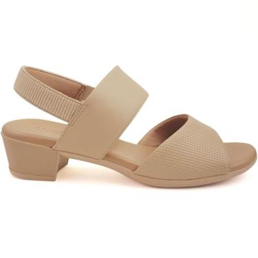 Imagem de Sandália Feminina Usaflex Cor:Bege;Tamanho:39