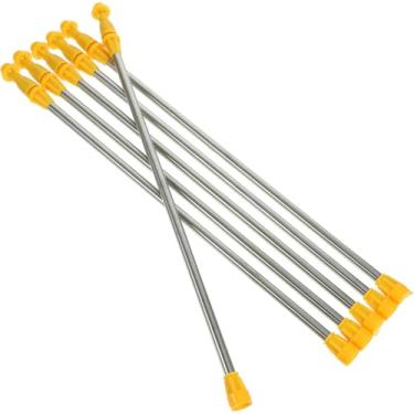 Imagem de 6 Unidades Acessórios Do Pulverizador Barra De Aço Inoxidável Haste De Spray De Pintura Varinha De Rega De Quintal Limpa Telhado Bata Na Barra De Remédio Plástico Telescópico