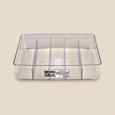 Imagem de Organizador Plástico com 5 Divisórias 30x21cm - EMHOUSE