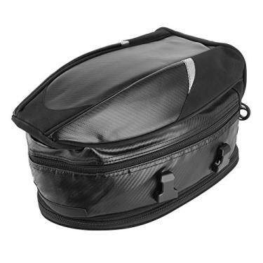Imagem de aqxreight Bolsa de Sela Traseira para Motocicleta, Pacote de Armazenamento Traseiro à Prova d'água para Bagagem de Capacete, Armazenamento de 18,5l. Esta Bolsa Contém Recursos para Espaço Adicional