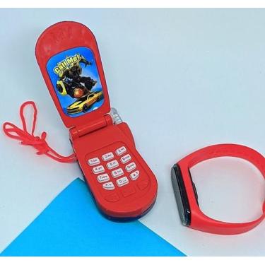 Imagem de Kit Relógio Infantil Digital Prova água Bracelete Sports Watch + Celul