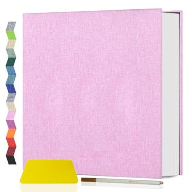 Imagem de Popotop Álbum de fotos autoadesivo álbum de recortes para fotos 10 x 15 x 17 20 x 25 cm, livro de fotos faça você mesmo como kits de suprimentos para álbuns, presentes de aniversário para mulheres