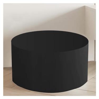 Imagem de Suporte de pedestal de cilindro redondo de madeira preta, rodapé de exibição de evento de 40 cm de altura para decoração de arte de casamento, base de plataforma de suporte de carga forte para festas