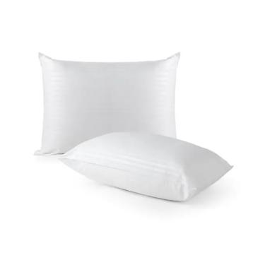 Imagem de Travesseiro Pluma Ganso Macio Confortável Antiacaro 70x50cm