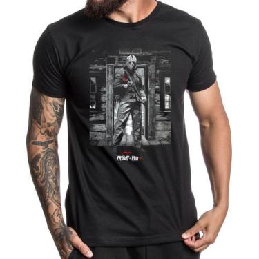 Imagem de Camiseta Jason Sexta-feira 13 Fãs De Horror Clássico Anos90 - Genérica