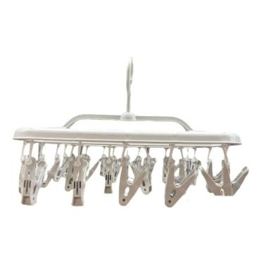 Imagem de Varal Compacto com 26 Prendedores: A Solução Ideal para Roupas Íntimas e Meias