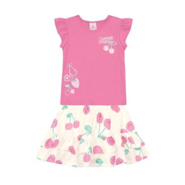 Imagem de Conjunto infantil menina de frutinhas Brandili-Feminino