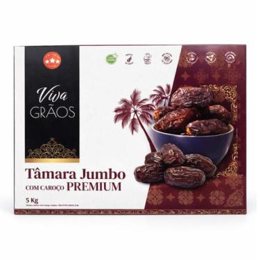 Imagem de Tamara jumbo fresca medjoul 5kg premium viva grãos