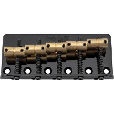 Imagem de Ponte Vintage Wilkinson Para Jazz Bass 5 Cordas Saddle em Latão Preta
