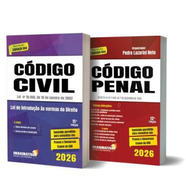 Imagem de Código civil e código penal 2026 - box série de legislação seca - Imag